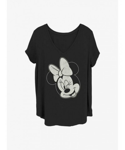 Disney Minnie Mouse Minnie Wink Girls T-Shirt Plus Size $12.43 T-Shirts