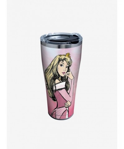 Disney Sleeping Beauty Watercolor Splash 30oz Stainless Steel Tumbler With Lid $15.72 Tumblers