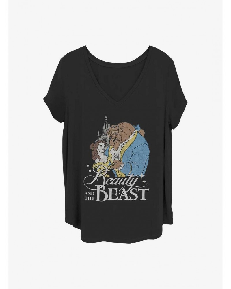 Disney Beauty and the Beast Classic Poster Girls T-Shirt Plus Size $10.98 T-Shirts