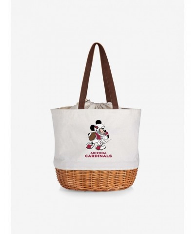 Disney Mickey Mouse NFL Arizona Cardinals Canvas and Willow Basket Tote $27.91 Totes