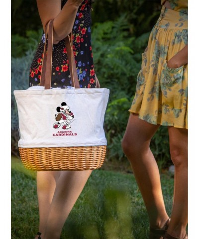 Disney Mickey Mouse NFL Arizona Cardinals Canvas and Willow Basket Tote $27.91 Totes