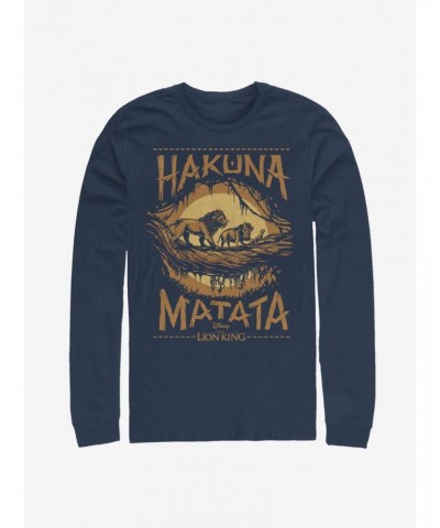 Disney The Lion King 2019 Savanna Poster Long-Sleeve T-Shirt $16.12 T-Shirts