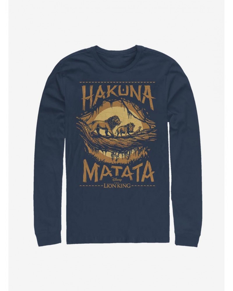 Disney The Lion King 2019 Savanna Poster Long-Sleeve T-Shirt $16.12 T-Shirts