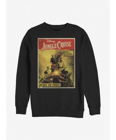 Disney Jungle Cruise Jungle Comic Cover Crew Sweatshirt $18.08 Sweatshirts