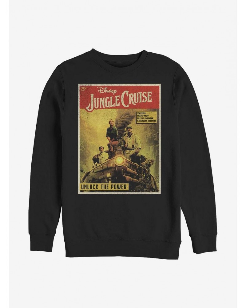 Disney Jungle Cruise Jungle Comic Cover Crew Sweatshirt $18.08 Sweatshirts