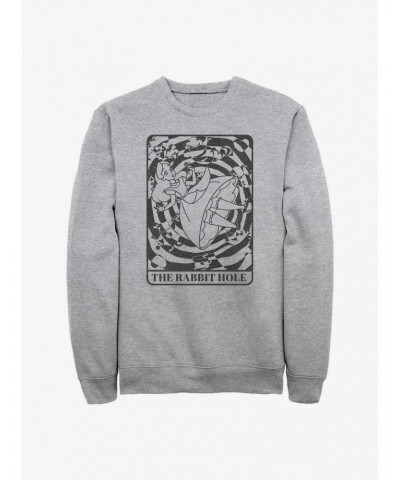 Disney Alice in Wonderland The Rabbit Hole Card Sweatshirt $13.28 Sweatshirts