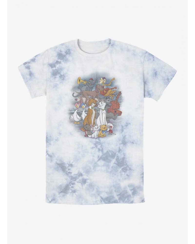 Disney Aristocats Family Portrait Tie-Dye T-Shirt $12.43 T-Shirts