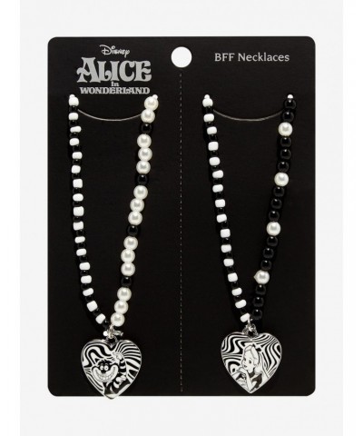 Disney Alice In Wonderland Heart Best Friend Beaded Necklace Set $5.93 Necklace Set