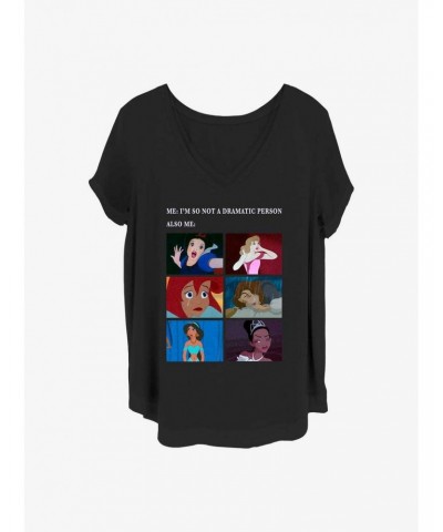 Disney Princesses Drama Meme Girls T-Shirt Plus Size $14.45 T-Shirts