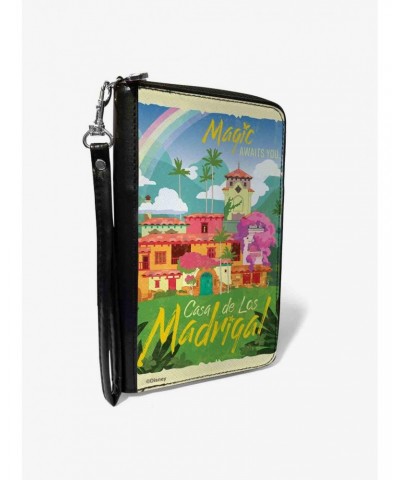 Disney Encanto Magic Awaits You Casa de las Madrigal Village Scene Zip Around Wallet $15.71 Wallets