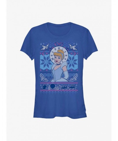 Disney Princess Cinderella Ugly Holiday Girls T-Shirt $12.20 T-Shirts