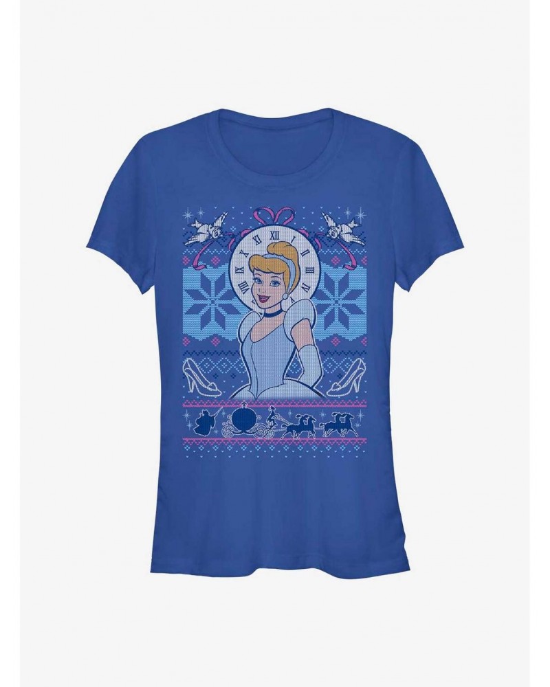 Disney Princess Cinderella Ugly Holiday Girls T-Shirt $12.20 T-Shirts