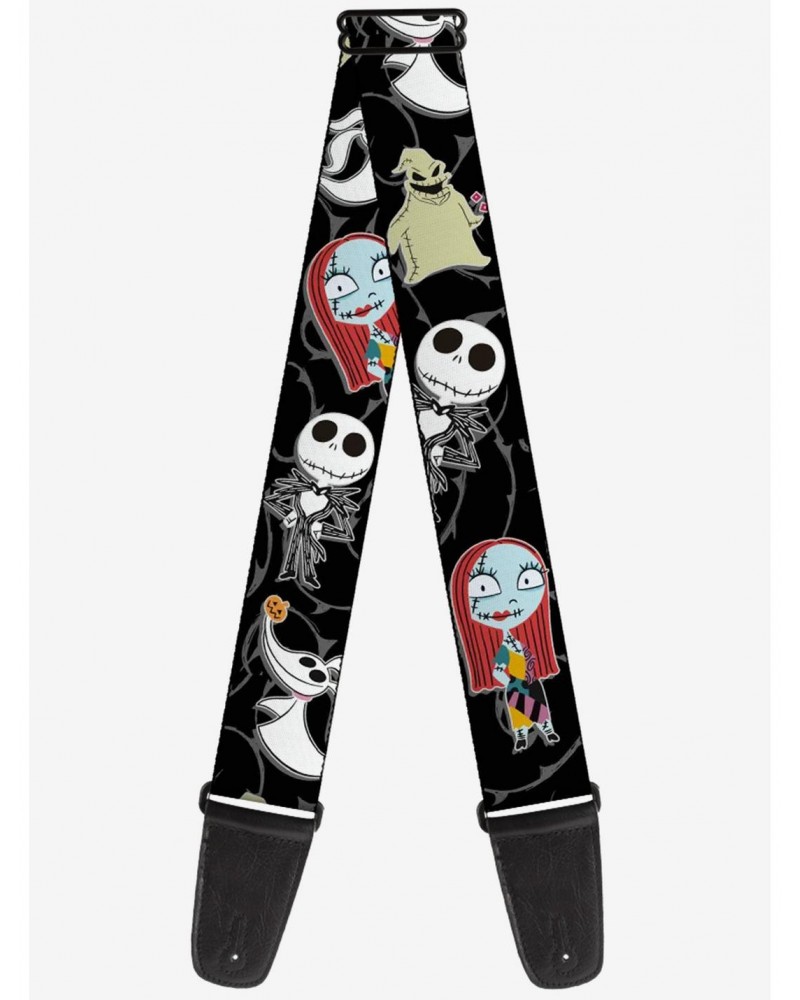 The Nightmare Before Christmas 4 Mini Character Poses Guitar Strap $10.96 Guitar Straps