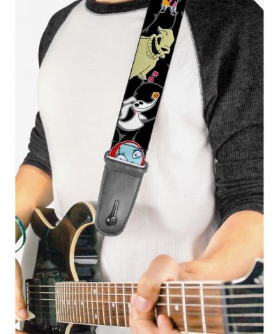 The Nightmare Before Christmas 4 Mini Character Poses Guitar Strap $10.96 Guitar Straps