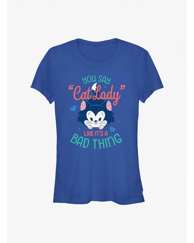 Disney Pinocchio Cat Lady Girls T-Shirt $8.22 T-Shirts