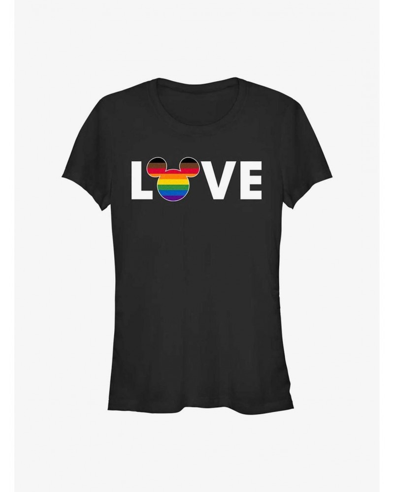 Disney Mickey Mouse Rainbow Love Pride T-Shirt $10.21 T-Shirts