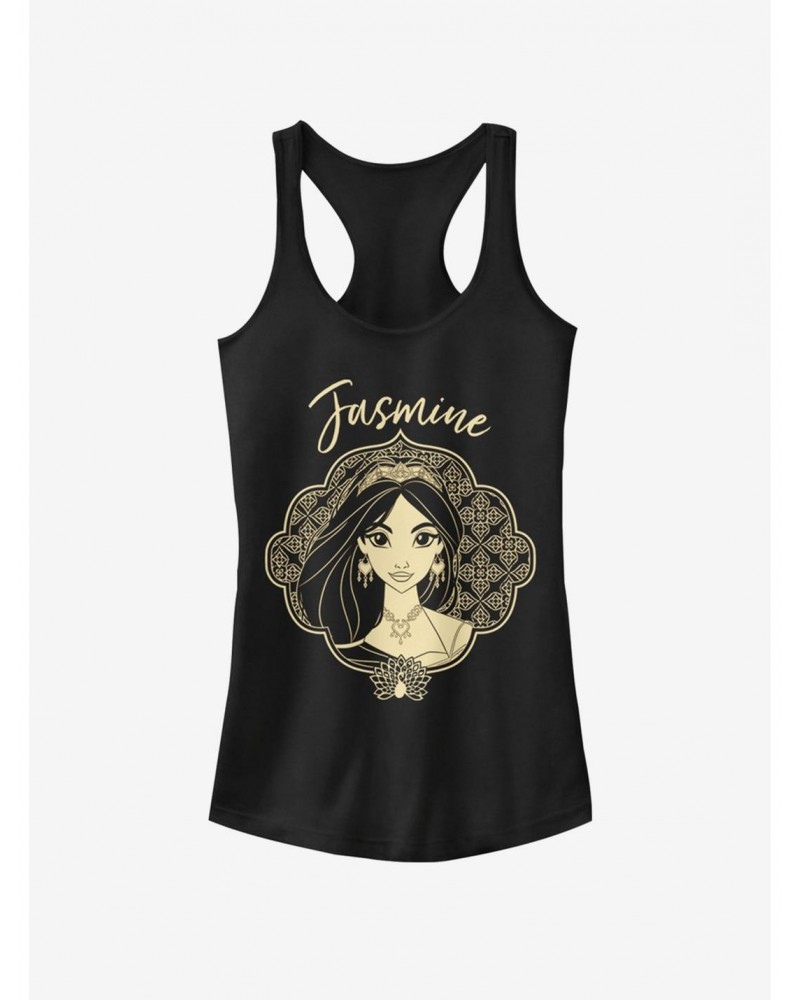 Disney Aladdin 2019 Jasmine Portrait Girls Tank $9.96 Tanks