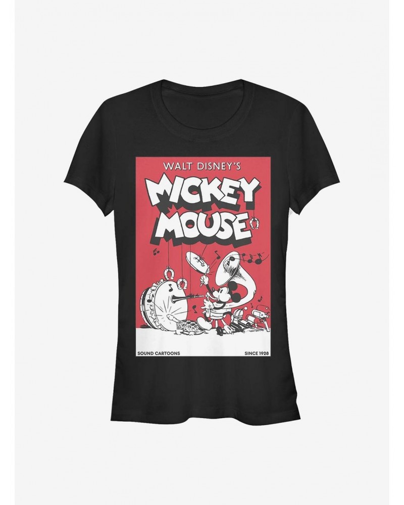 Disney Mickey Mouse Mickey Band Comic Girls T-Shirt $8.22 T-Shirts