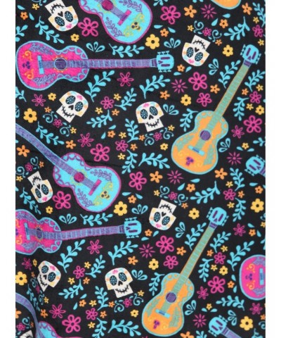 Disney Pixar Coco Sugar Skull & Guitar Velvet Suspender Skirt Plus Size $9.80 Skirts