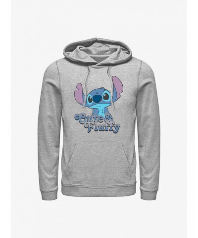 Disney Lilo & Stitch Fluffy Stitch Hoodie $18.41 Hoodies