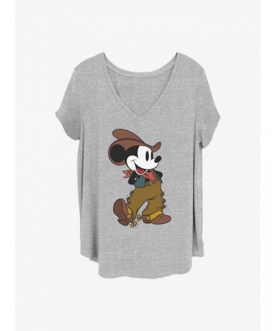 Disney Mickey Mouse Cowboy Mickey Girls T-Shirt Plus Size $14.16 T-Shirts