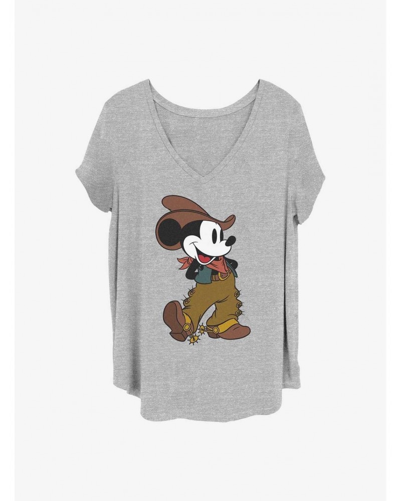 Disney Mickey Mouse Cowboy Mickey Girls T-Shirt Plus Size $14.16 T-Shirts