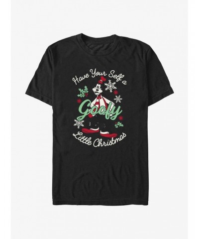 Disney Goofy Little Christmas Black T-Shirt $7.17 T-Shirts