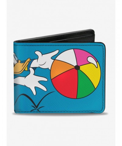 Disney Donald Duck Beach Ball Pose Bi-Fold Wallet $7.37 Wallets