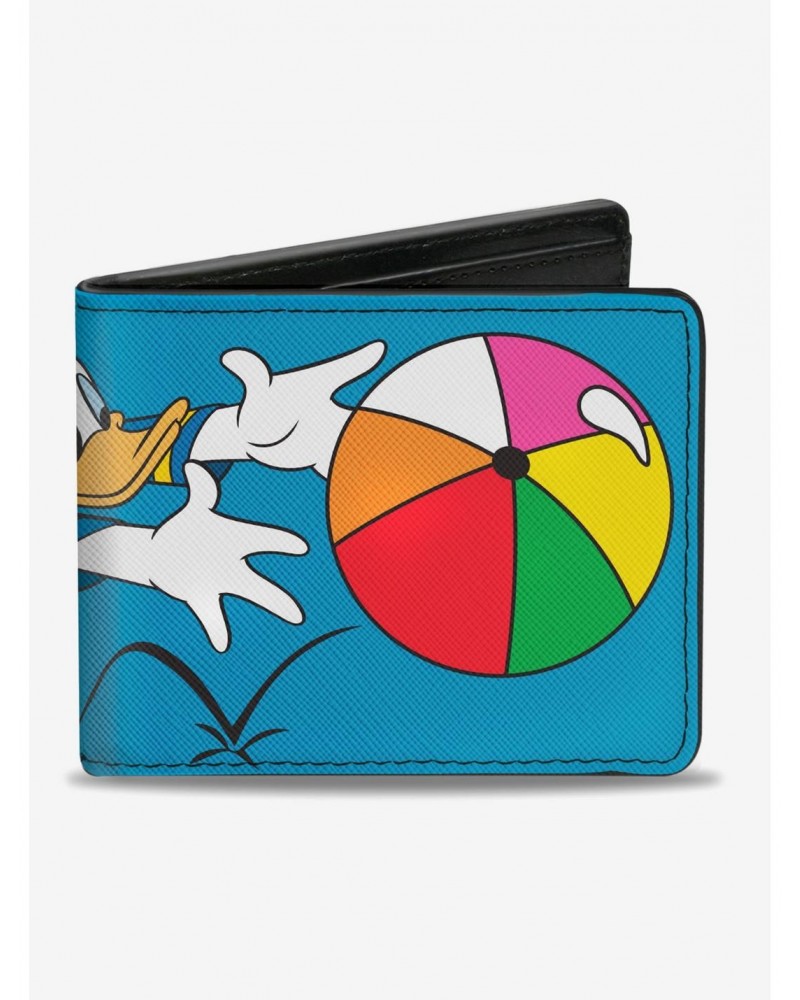 Disney Donald Duck Beach Ball Pose Bi-Fold Wallet $7.37 Wallets