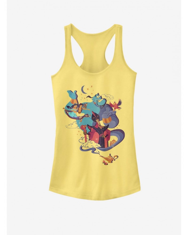 Disney Aladdin Aladdin Vintage Poster Girls Tank $8.96 Tanks