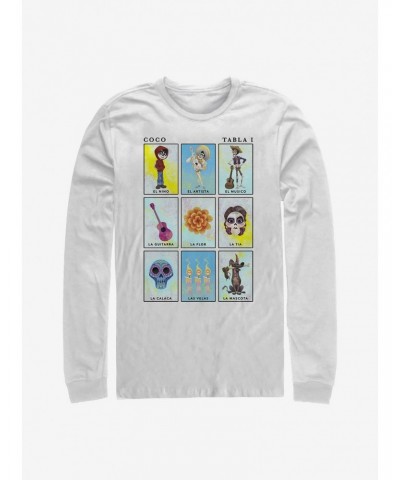 Disney Pixar Coco Card Art Long-Sleeve T-Shirt $11.19 T-Shirts