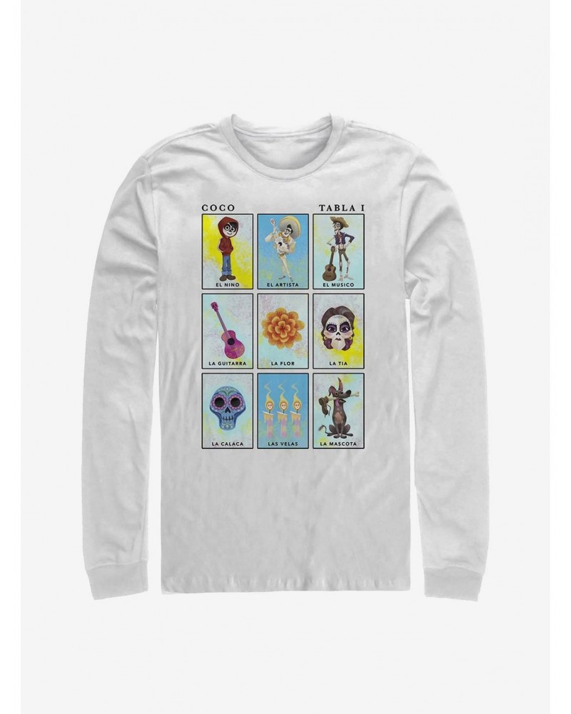 Disney Pixar Coco Card Art Long-Sleeve T-Shirt $11.19 T-Shirts