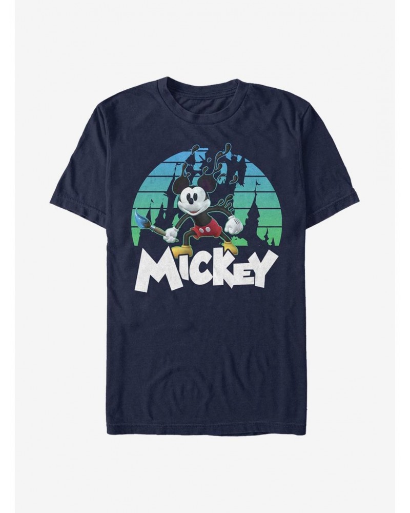 Disney Epic Mickey Retro Sunset T-Shirt $8.13 T-Shirts