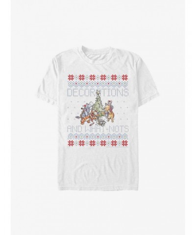 Disney Winnie The Pooh Decorations and What-Nots Ugly Christmas Extra Soft T-Shirt $10.17 T-Shirts