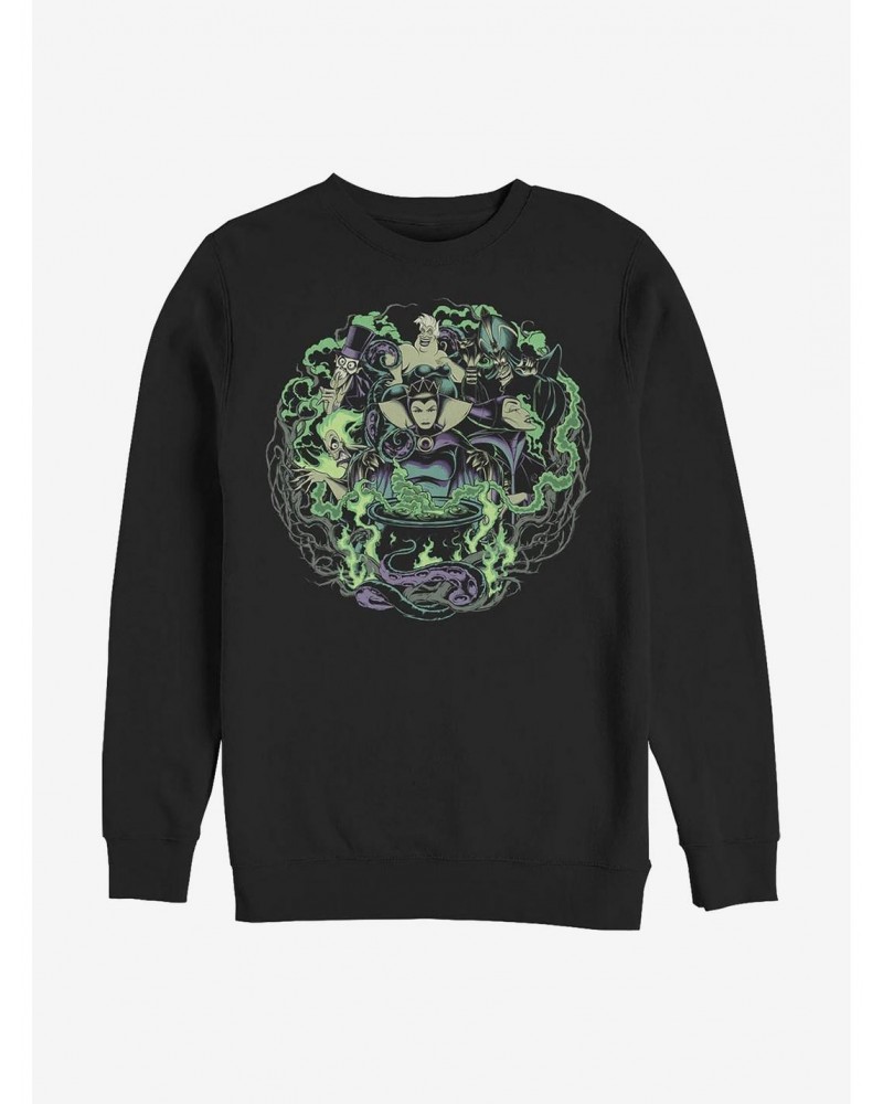 Disney Villains Epitome Of Evil Crew Sweatshirt $11.07 Sweatshirts