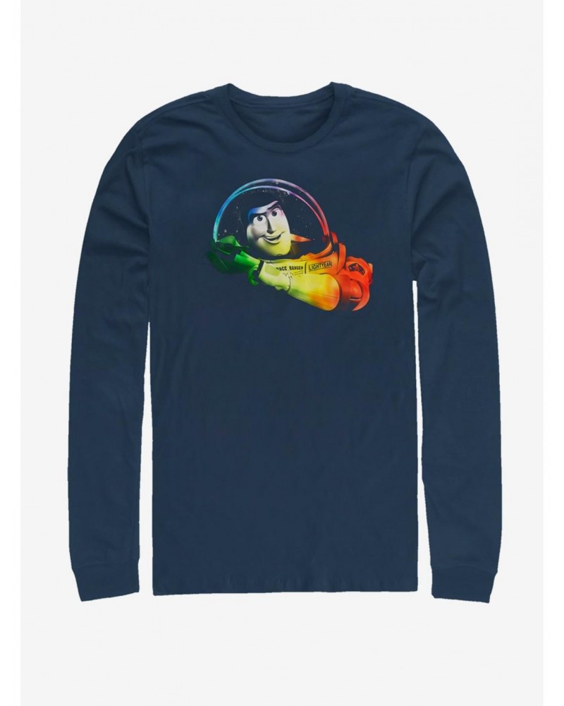 Disney Pixar Toy Story Rainbow Buzz Long-Sleeve T-Shirt $12.50 T-Shirts