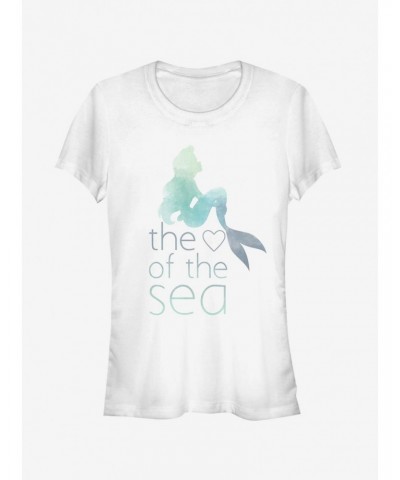 Disney Ariel Heart of Sea Girls T-Shirt $8.22 T-Shirts