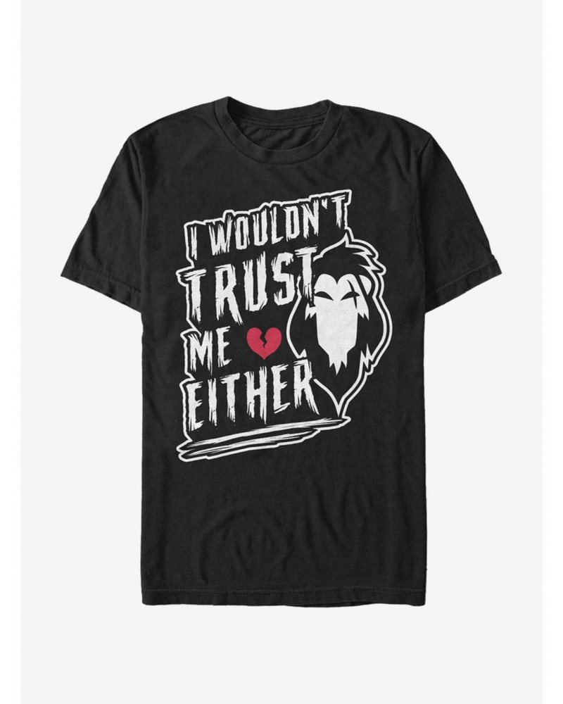 Disney Villains Never Trust Scar T-Shirt $11.23 T-Shirts