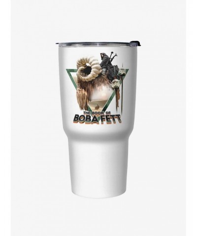 Star Wars The Book of Boba Fett No Time For This White Stainless Steel Travel Mug $9.87 Mugs