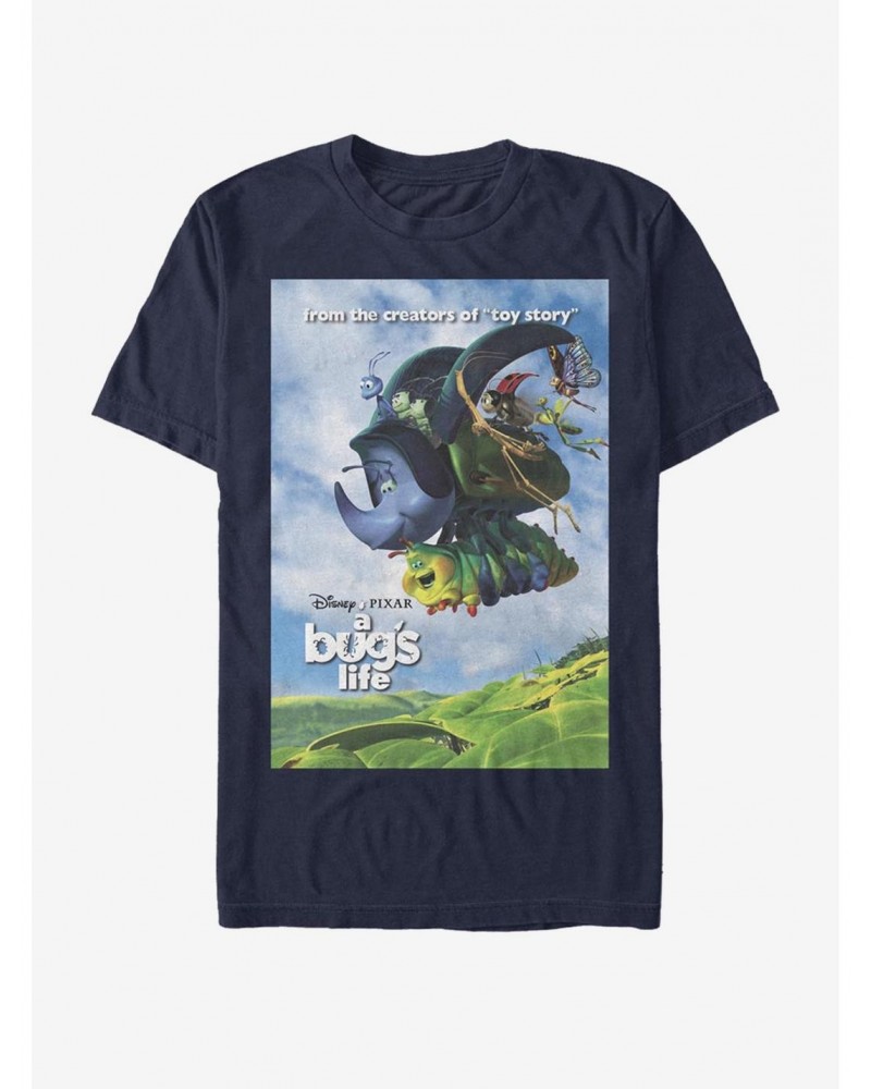 Disney Pixar A Bug's Life Bugs Flying Poster T-Shirt $7.89 T-Shirts