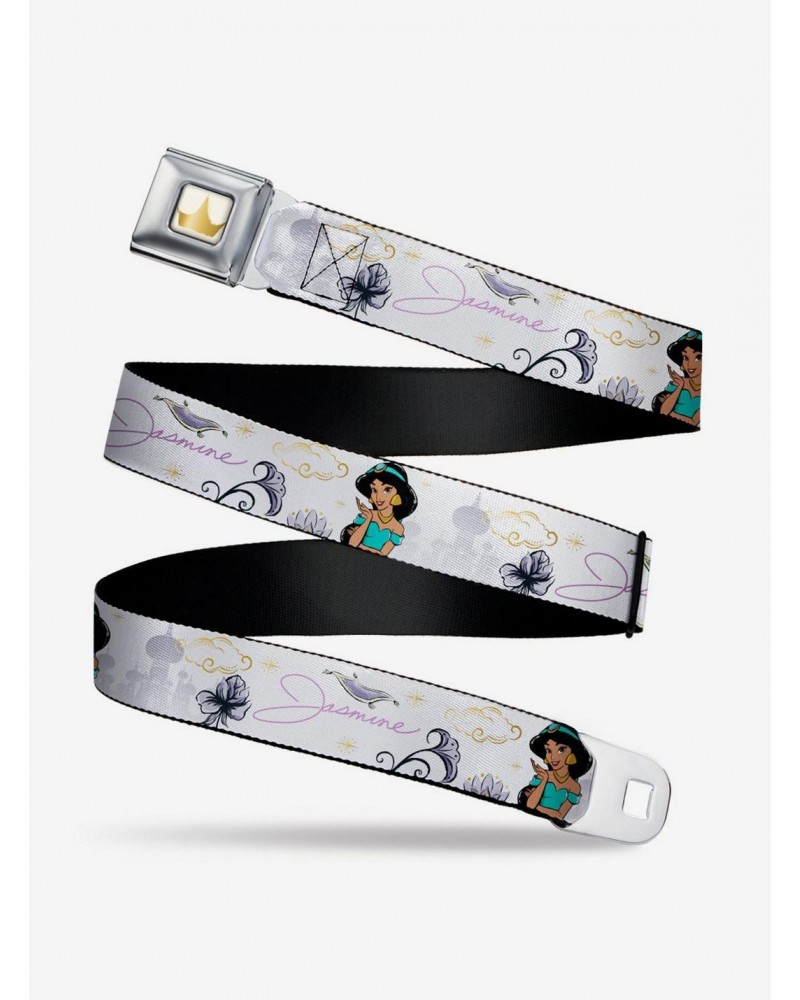 Disney Aladdin Jasmine Palace Flowers Seatbelt Belt $7.72 Belts