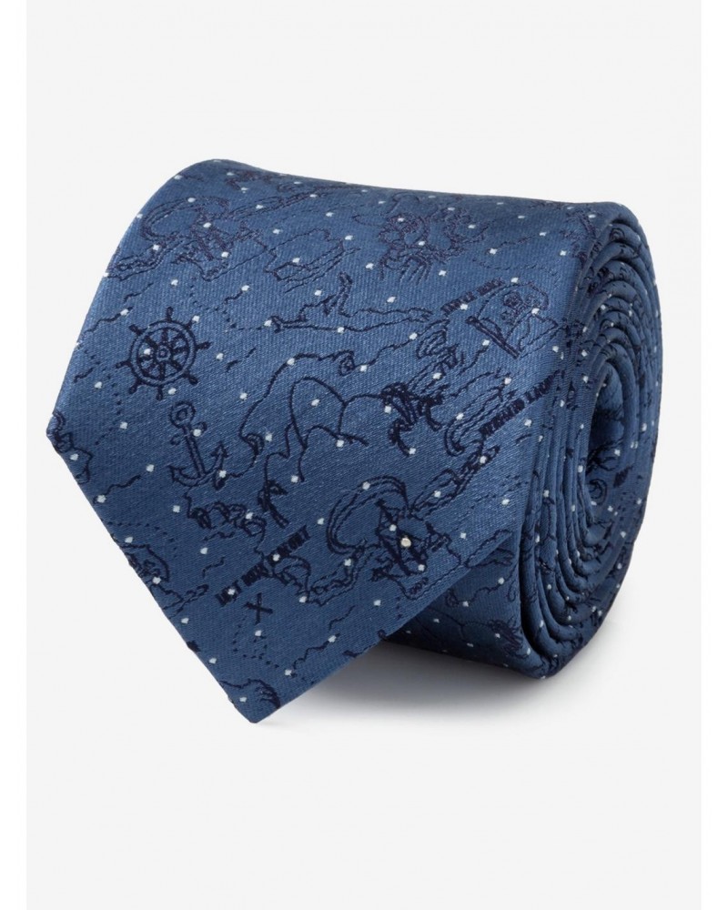 Disney Peter Pan Treasure Map Navy Dot Tie $28.15 Ties