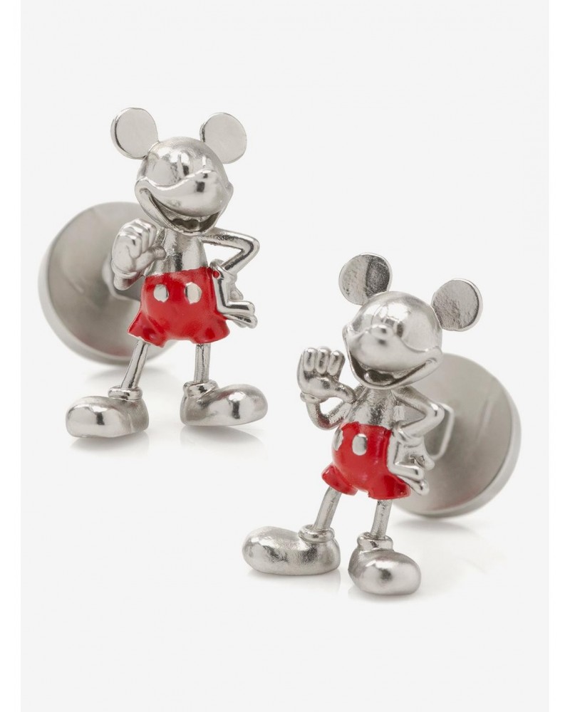 Disney Mickey Mouse Disney 100 Mickey Mouse 3D Enamel Cufflinks $115.47 Cufflinks