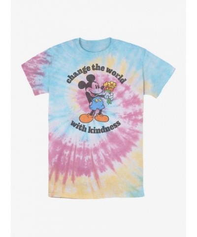 Disney Mickey Mouse Kindness Tie Dye T-Shirt $11.14 T-Shirts