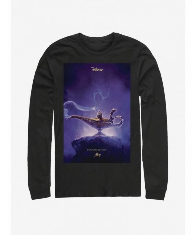 Disney Aladdin 2019 Aladdin Live Action Poster Long-Sleeve T-Shirt $14.48 Merchandises