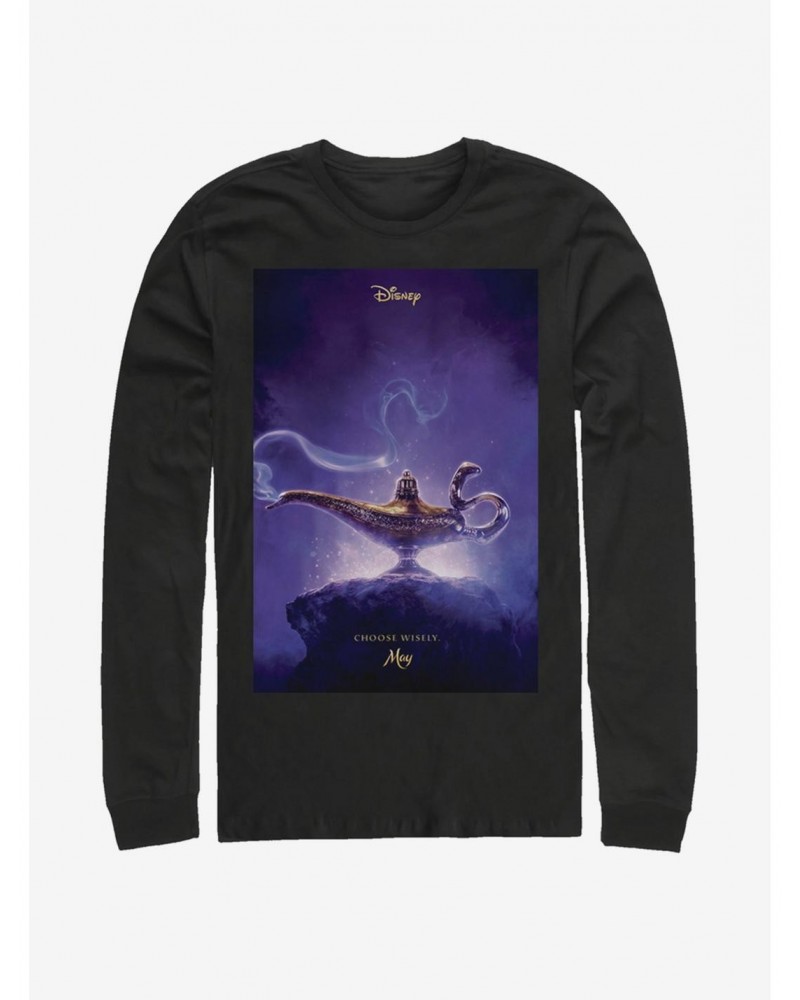 Disney Aladdin 2019 Aladdin Live Action Poster Long-Sleeve T-Shirt $14.48 Merchandises