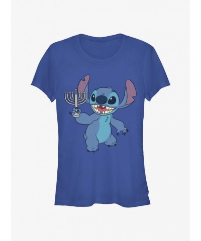 Disney Lilo & Stitch Hanukkah Menorah Girls T-Shirt $7.47 T-Shirts