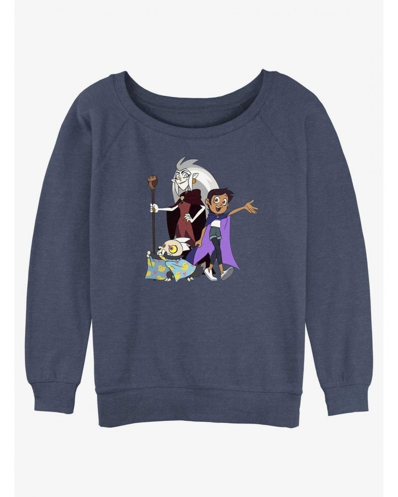 Disney The Owl House Eda Clawthorne, Luz Noceda, and King Slouchy Sweatshirt $18.08 Sweatshirts