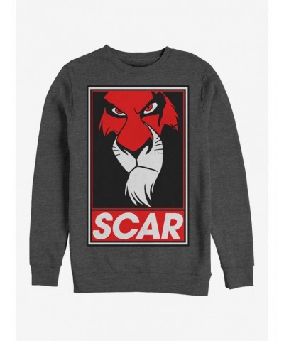 Disney The Lion King Scar Poster Crew Sweatshirt $15.50 Sweatshirts