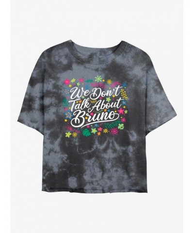 Disney Encanto We Don't Talk About Bruno Tie-Dye Girls Crop T-Shirt $14.16 T-Shirts